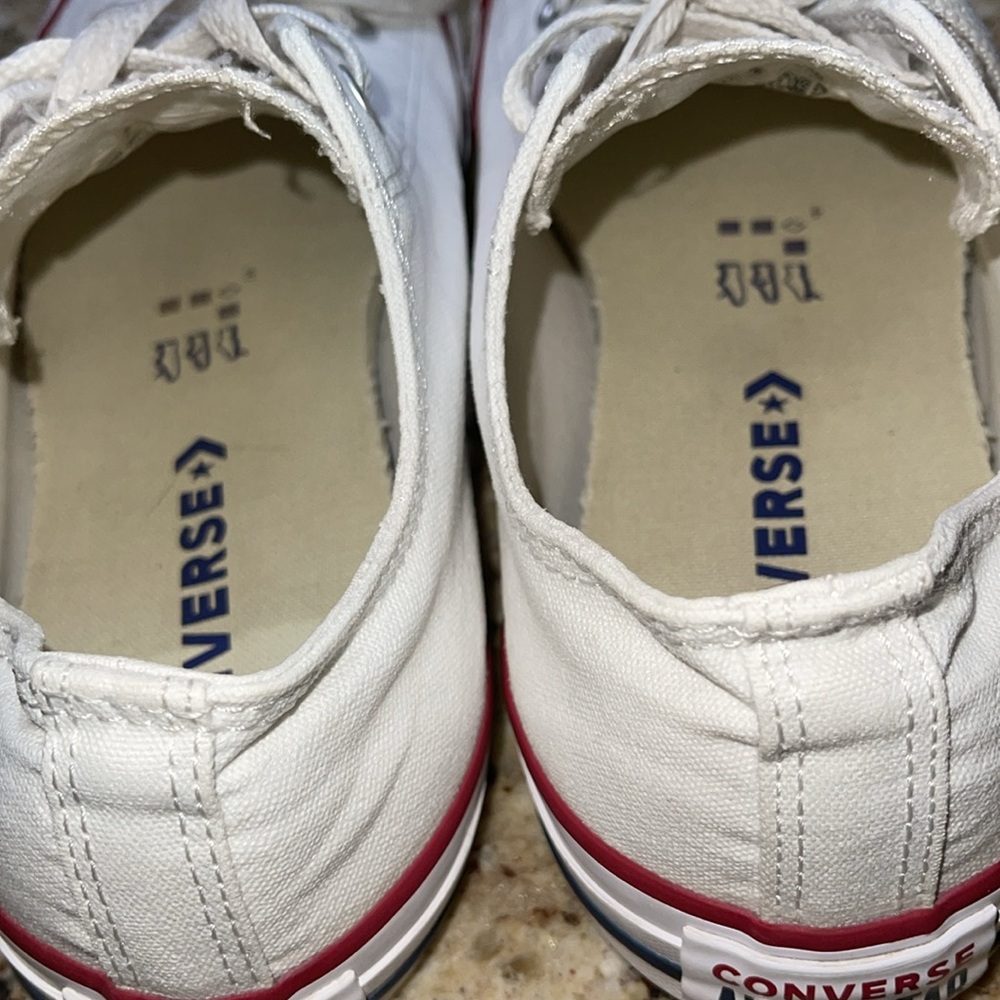 Converse All Star White Low-Tops - Picture 9 of 10